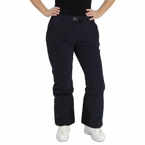 Moncler Ladies Black Buckled Ankle-zip Straight Trousers womens lounge pants clearance