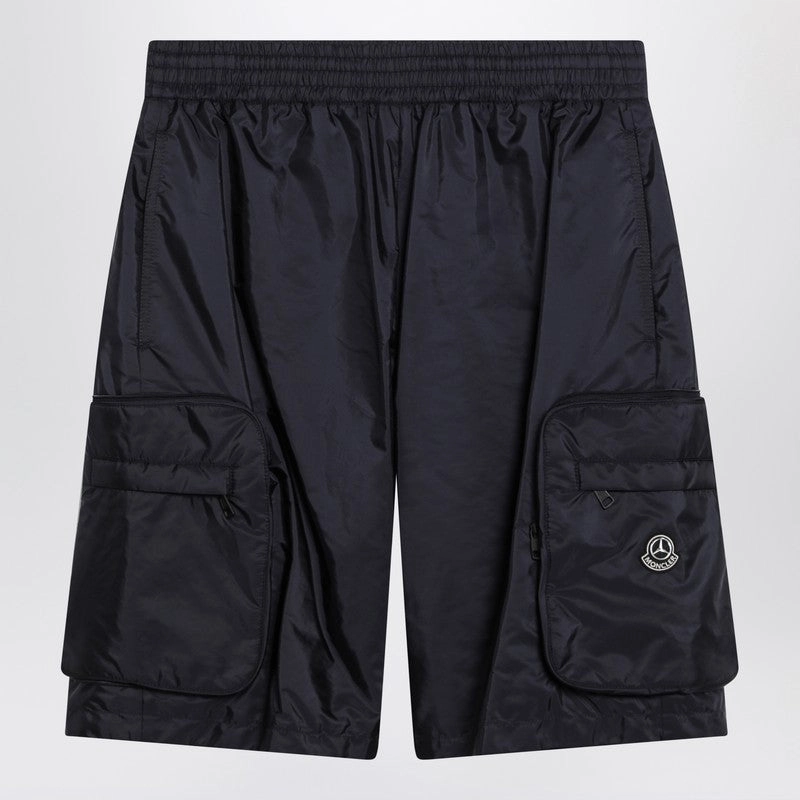 Moncler X Mercedes-Benz By Nigo Men's blue Nylon Bermuda Shorts