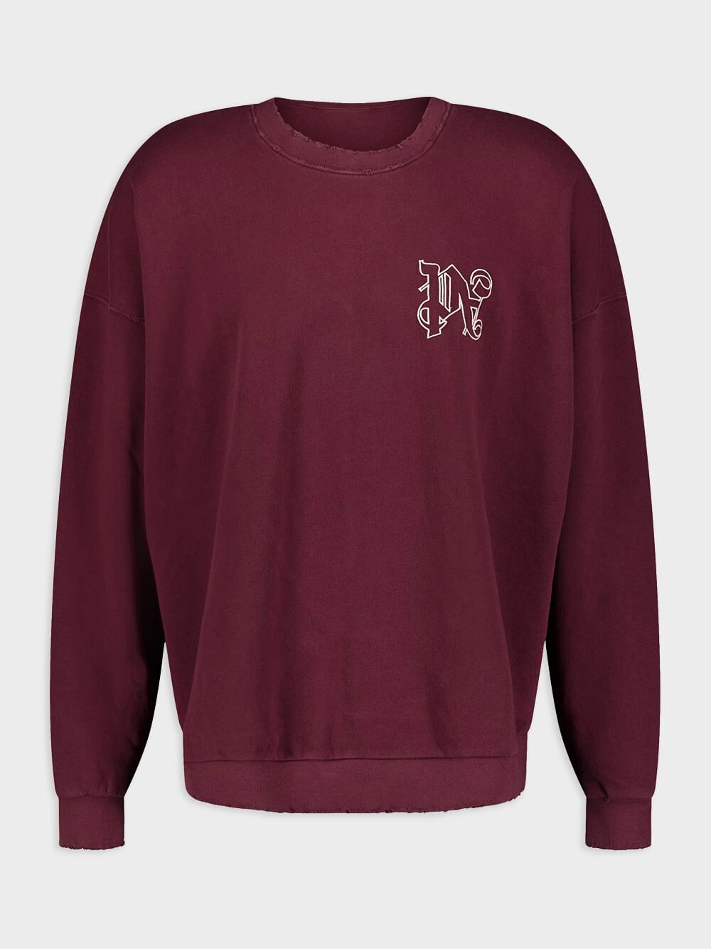 Monogram-Embroidered Cotton Sweatshirt Tops Mens - thermal tops