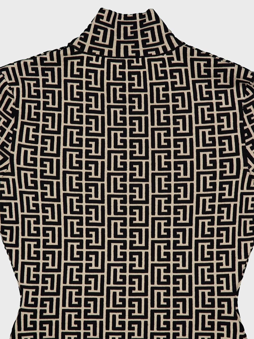 Monogram Print Turtleneck