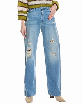 MOTHER The Dodger Sneak Tomorrow Always Knows Straight Leg Jean womens paperbag pants clearance