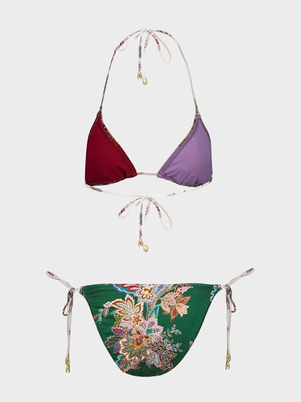 Multicolour Rhiannon Mini Triangle Bikini