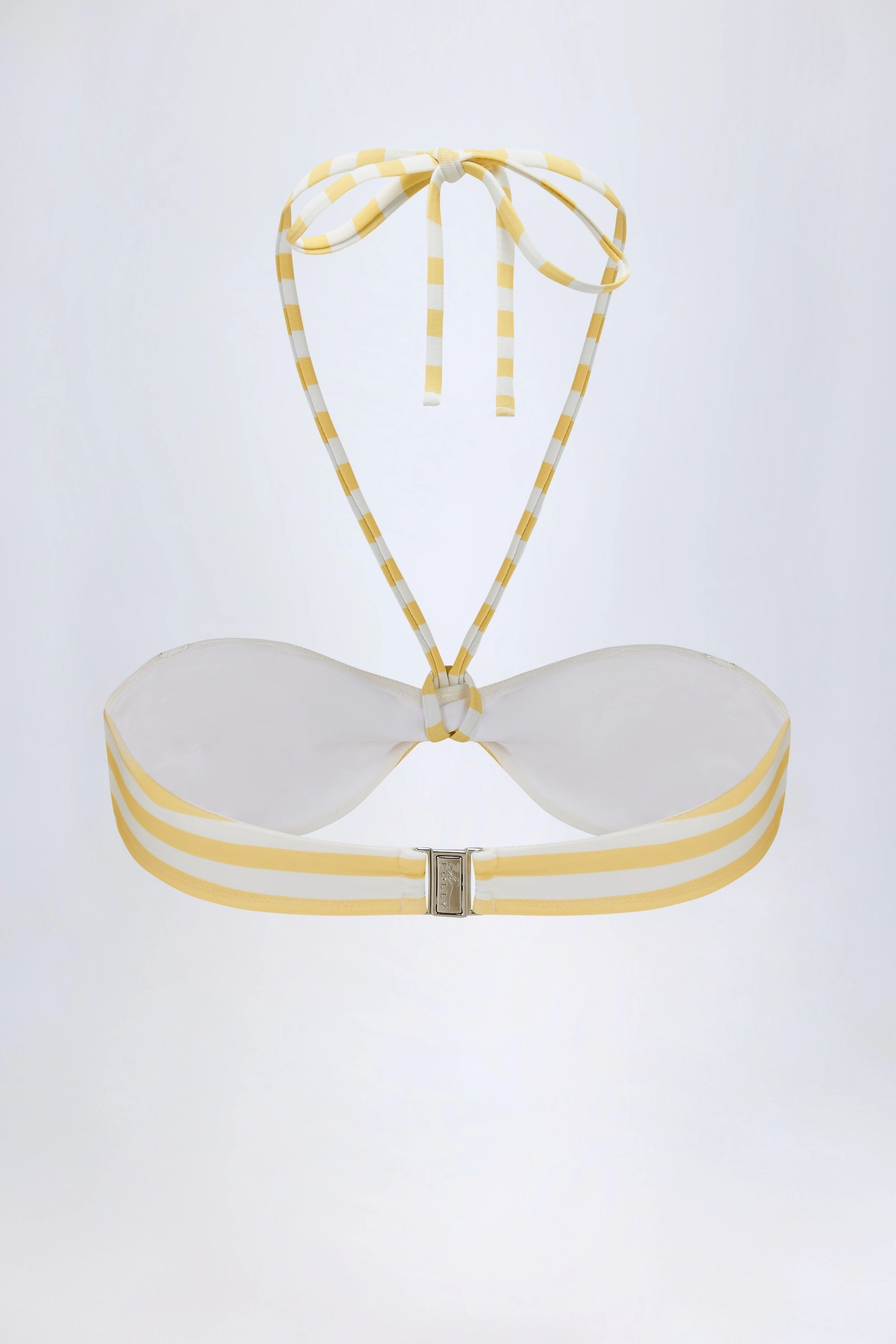 Multiway Bikini Top in Lemon Yellow Stripe