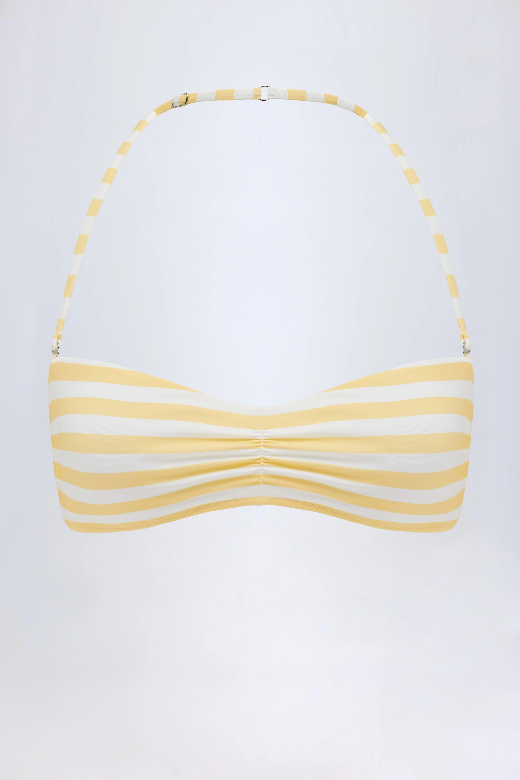 Multiway Bikini Top in Lemon Yellow Stripe