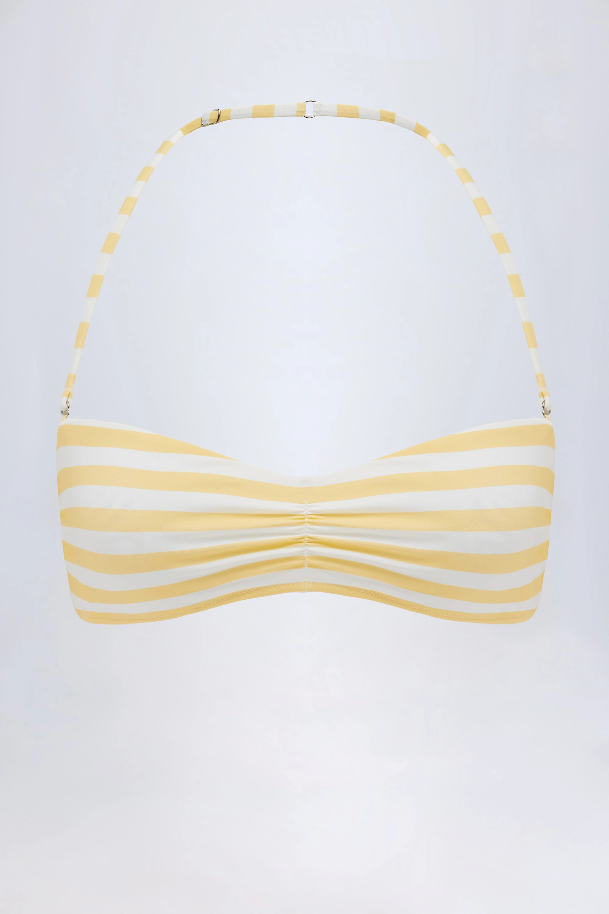 Multiway Bikini Top in Lemon Yellow Stripe