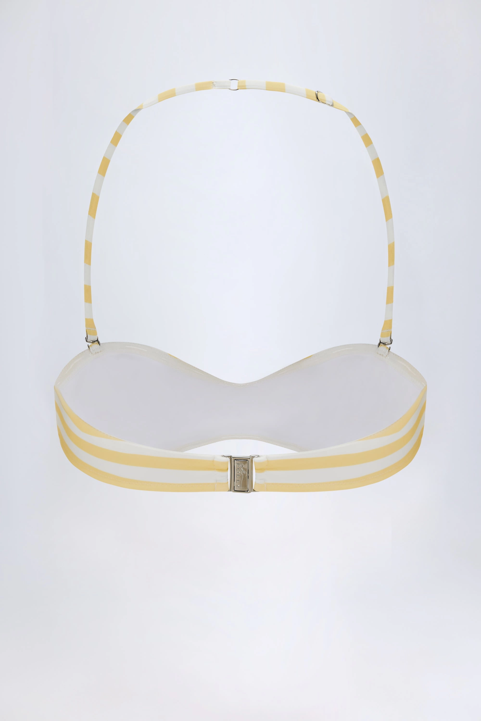 Multiway Bikini Top in Lemon Yellow Stripe