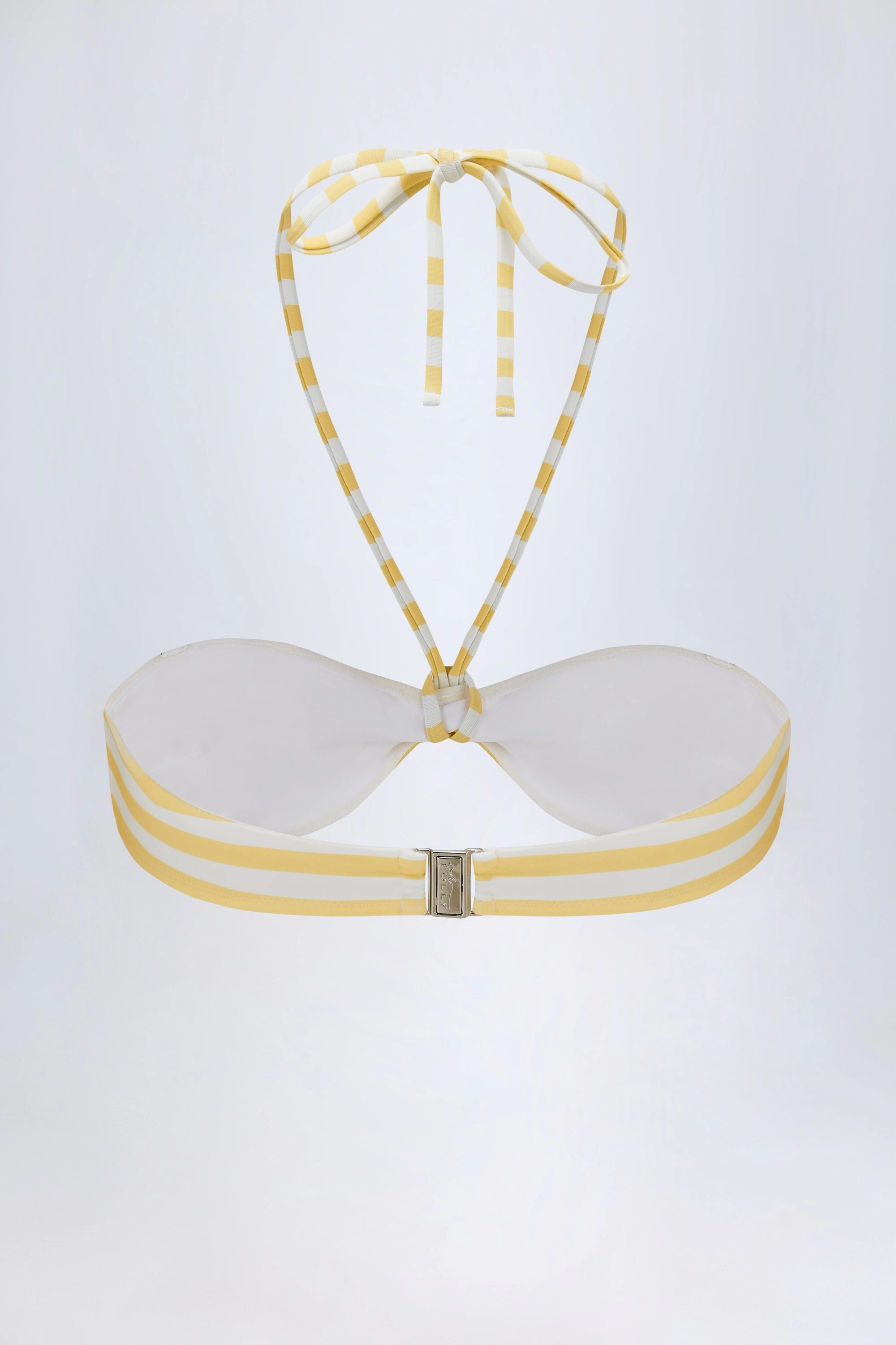 Multiway Bikini Top in Lemon Yellow Stripe