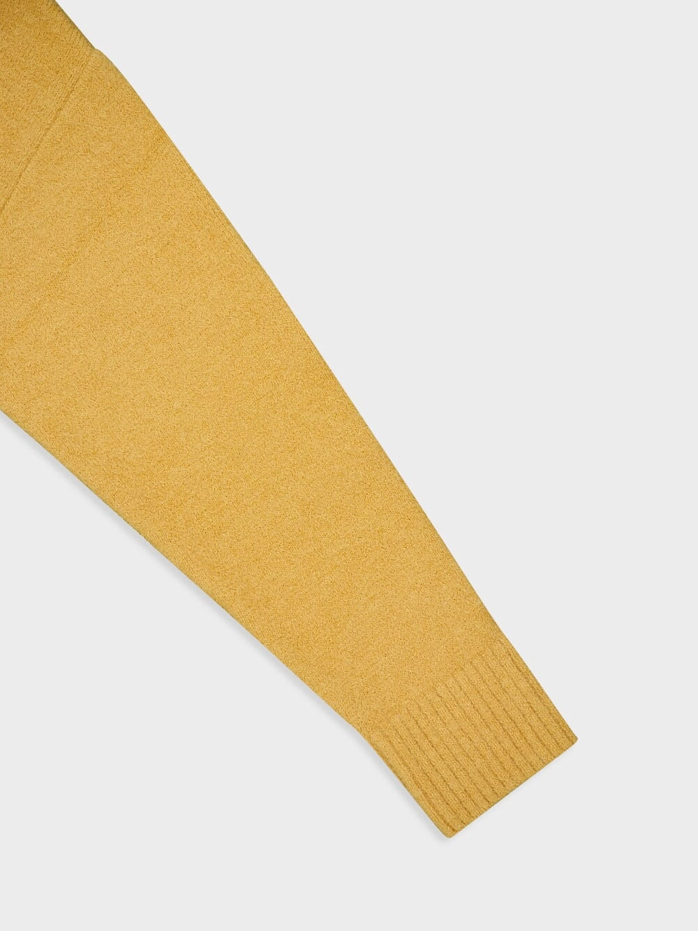 Mustard Alpaca Knit Cardigan