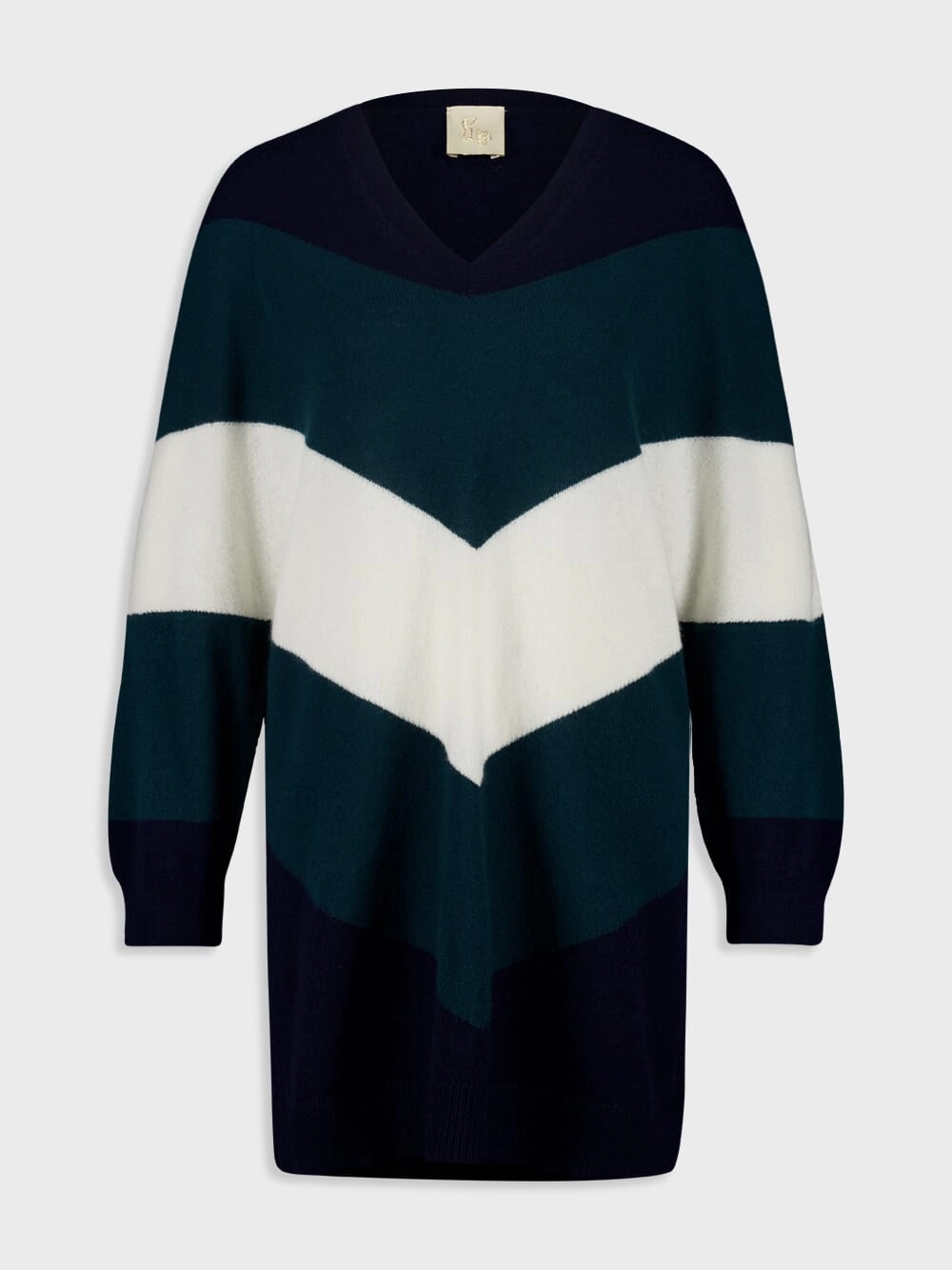 Myrio Salute V-Neck Cashmere Oversize Top