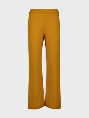 Nanna Mustard Wide-Leg Pants Knitwear Womens - women's knitwear cheap
