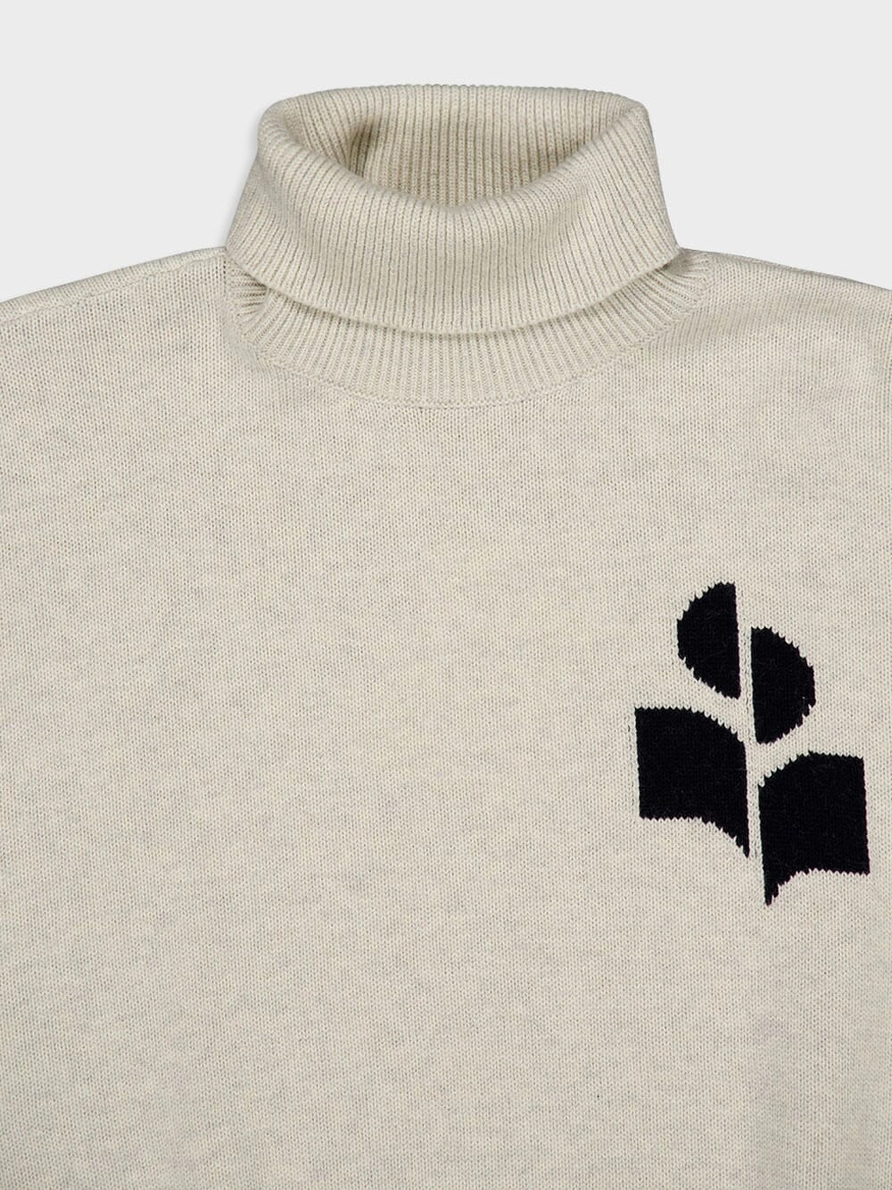 Nash Roll-Neck Intarsia-Knit Logo Jumper