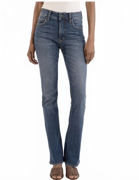 Natalie High Rise Fab Ab Bootcut Jeans In Allied Wash womens tailored trousers deal