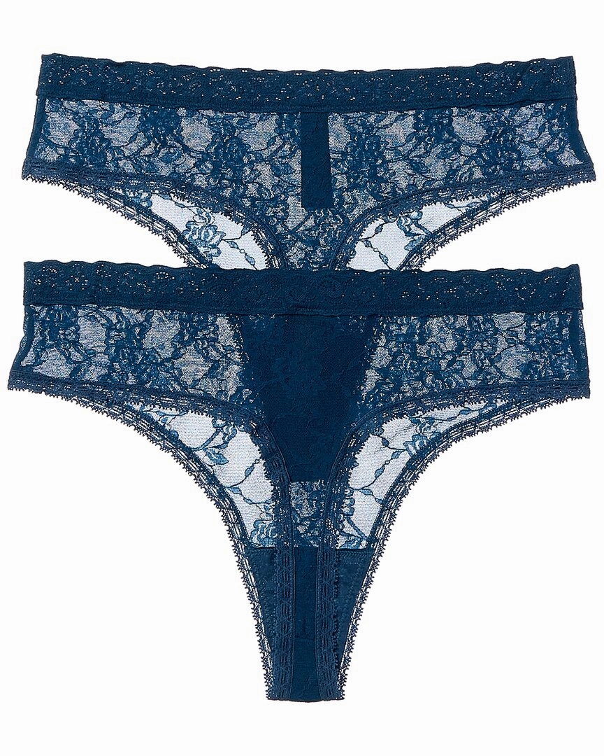 Natori 2pk Bliss Allure Lace Thong