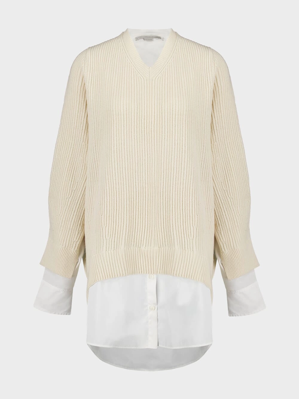 Natural Hybrid V-Neck Jumper Knitwear Womens - women's knitwear cheap