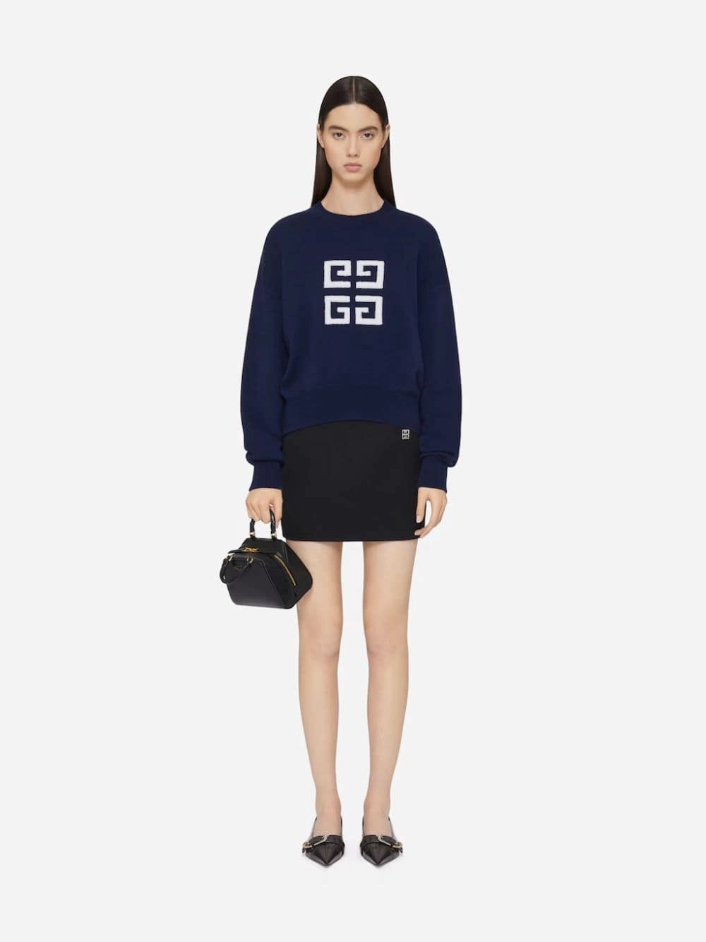 Navy 4G Cashmere Sweater