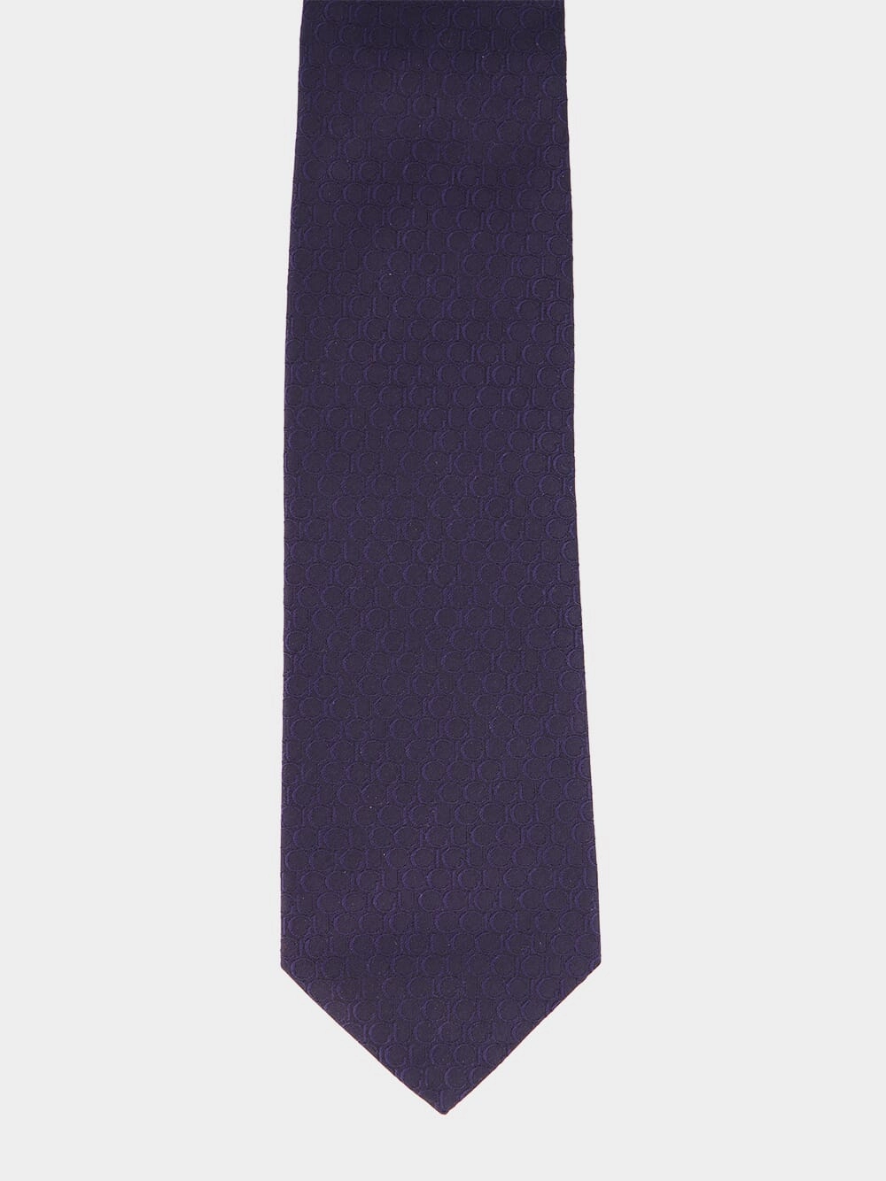 Navy Allover Gucci Silk Tie