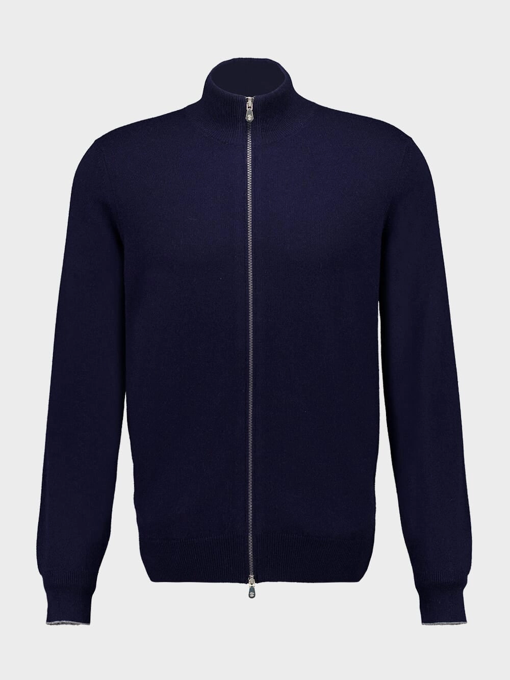 Navy Blue Cashmere Turtleneck Cardigan Knitwear Mens - men's sweaters sale