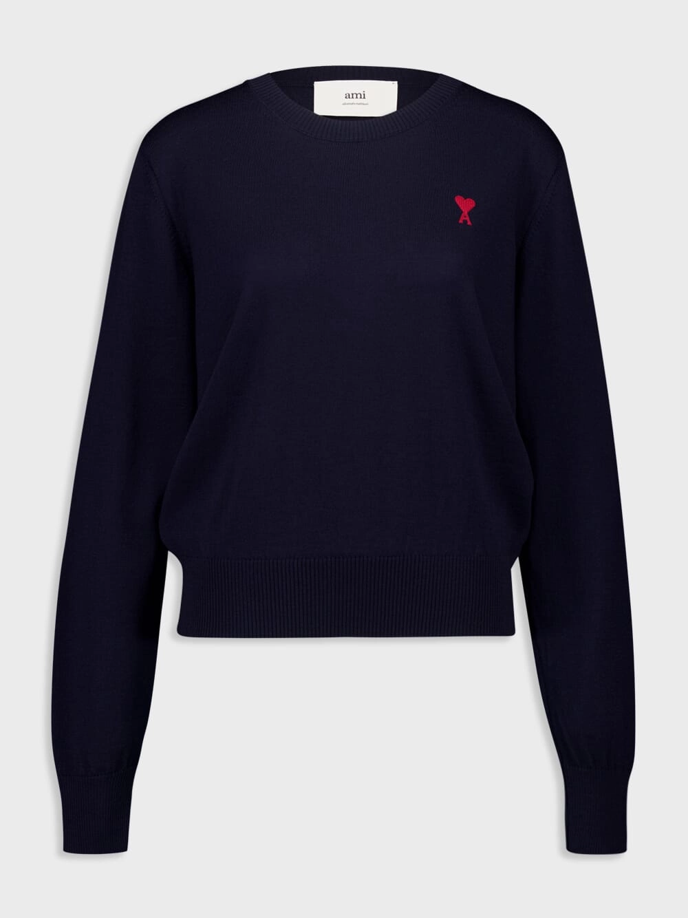 Navy Blue Classic Sweater Knitwear Womens - women's knitwear cheap
