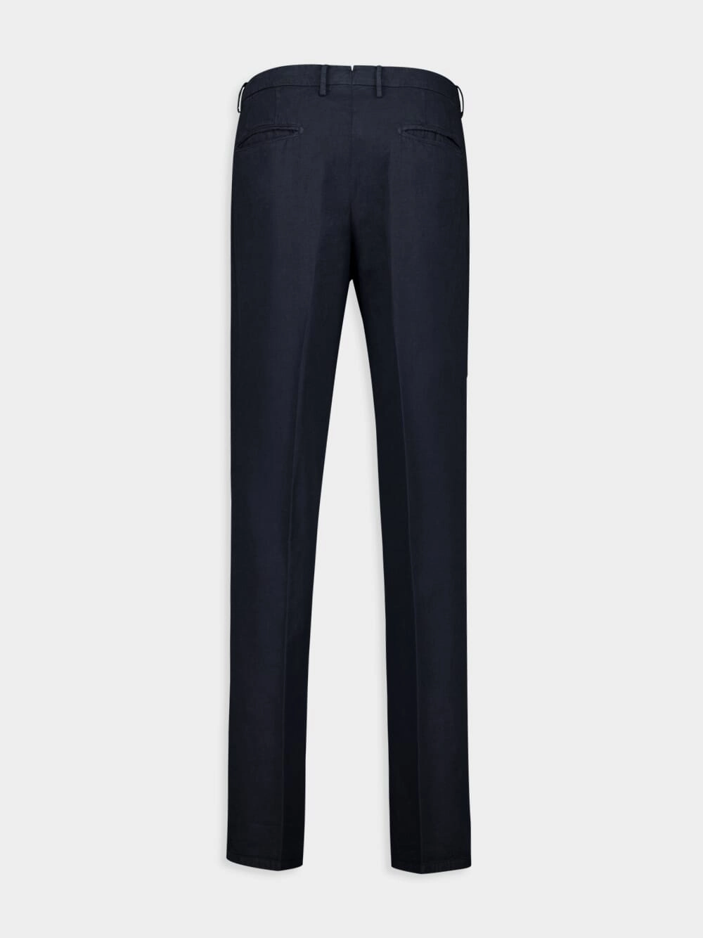 Navy Blue Cotton-Linen Full Suit