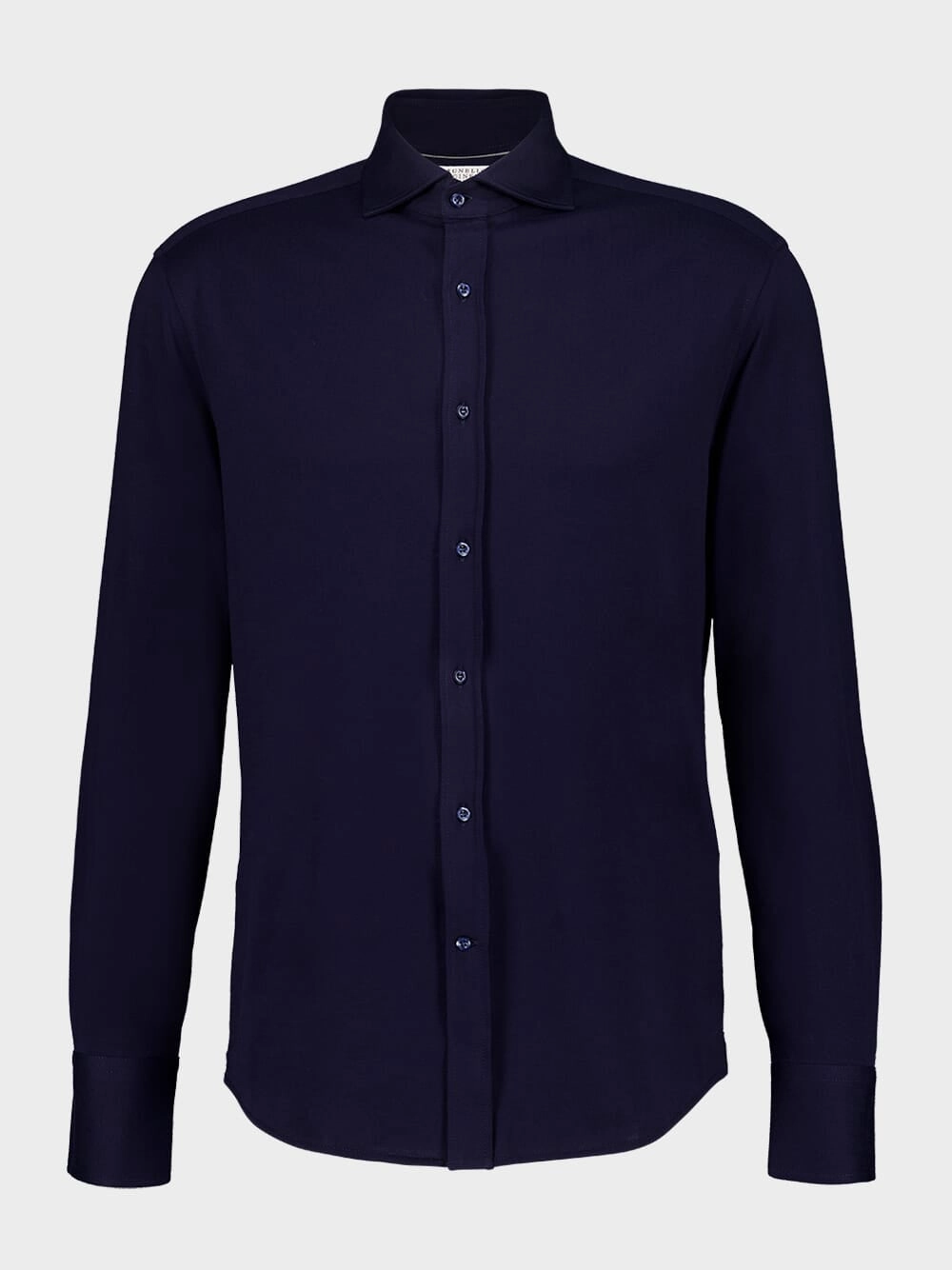 Navy Blue Cotton Tailored Shirt Suits Mens - men's suits outlet