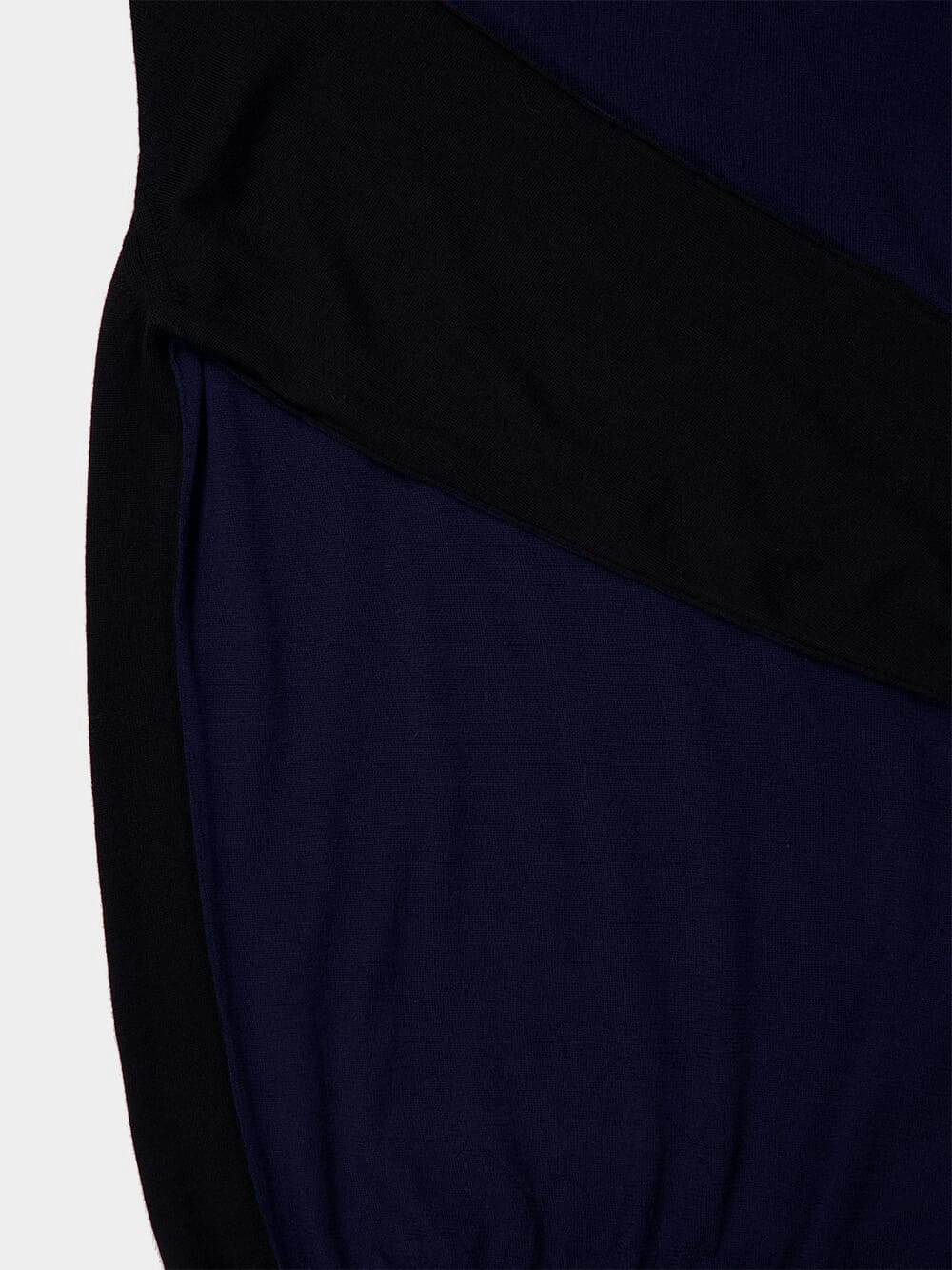 Navy Blue Crewneck Wool Sweater