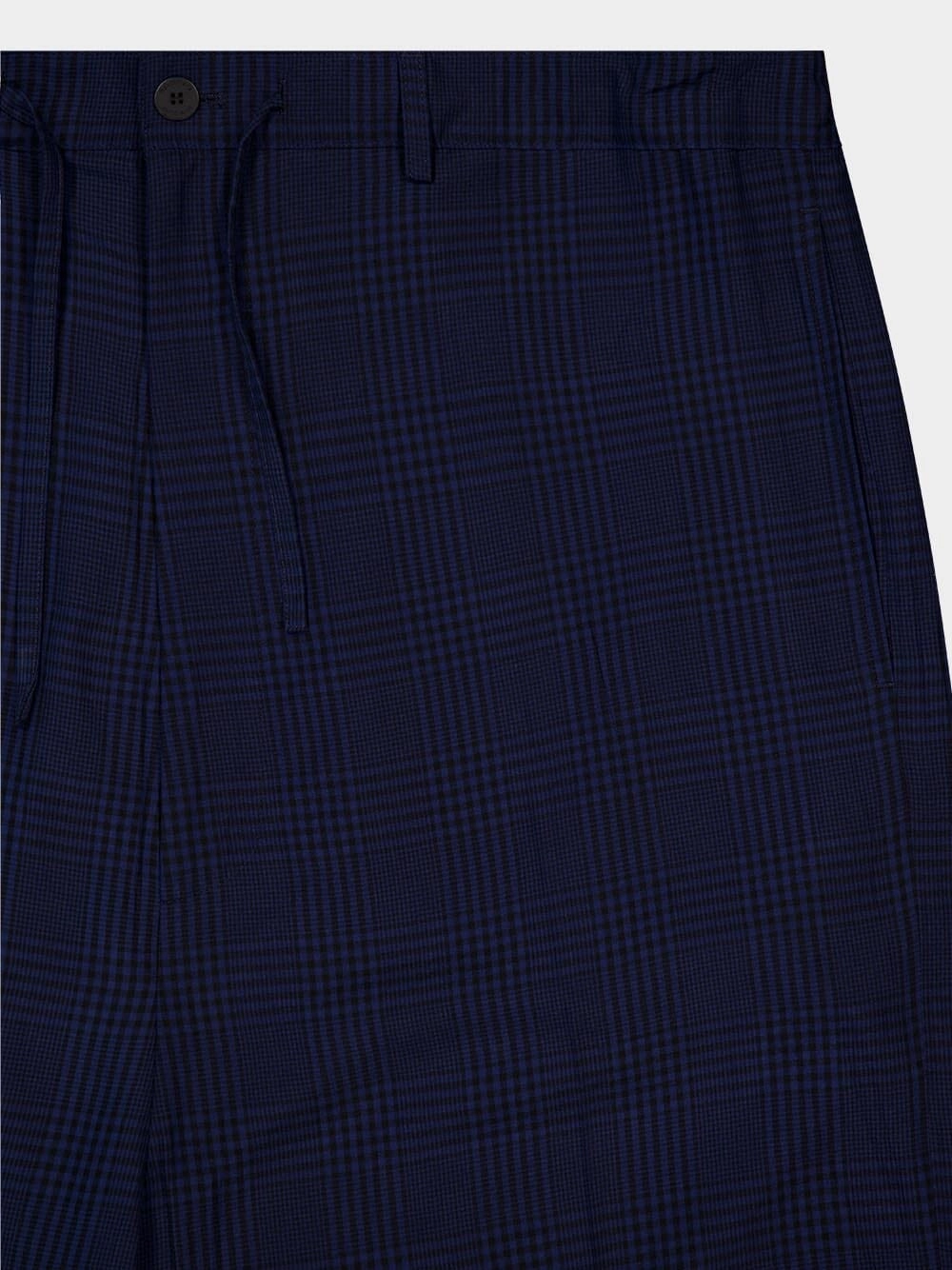 Navy Blue Fluid Tailored Pants