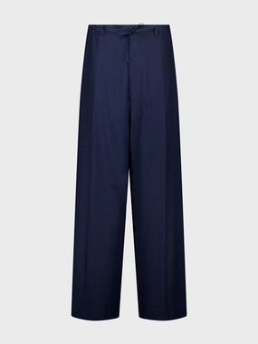Navy Blue Fluid Tailored Pants Suits Mens - men's suits outlet