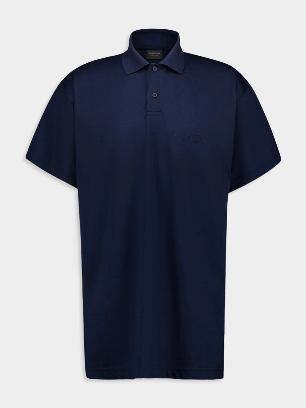 Navy Blue Intertwined Cotton Piqu Polo Tops Mens - men's t-shirts outlet