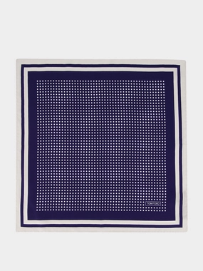 Navy Blue Polka-Dot Pocket Square Suits Mens - men's suits outlet