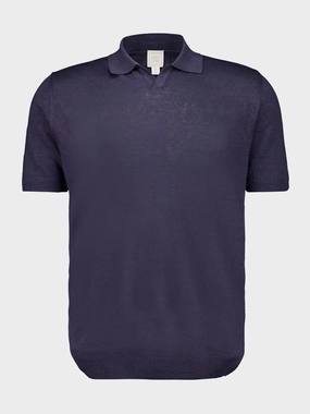 Navy Blue Short-Sleeve Knit Jumper Tops Mens - men's t-shirts outlet