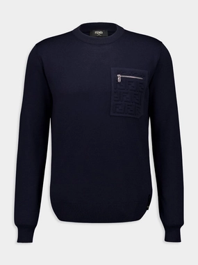Navy Blue Wool Jumper Knitwear Mens - men's sweaters sale