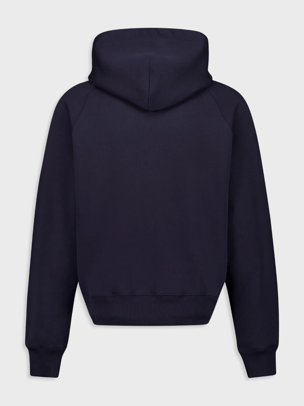Navy Cotton Hooded Sweatshirt with Patch