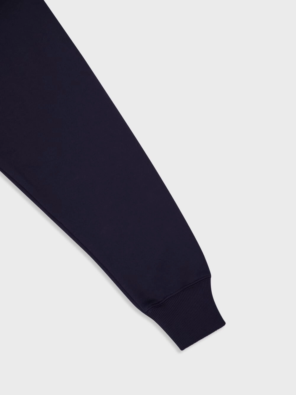 Navy Cotton Hooded Sweatshirt with Patch