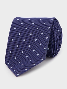 Navy Dotted Elegance Tie Suits Mens - men's suits outlet