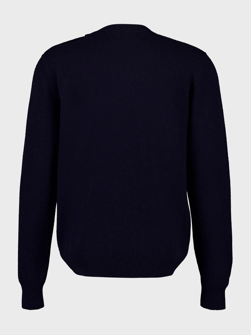 Navy Eco-Cashmere Knit Jumper
