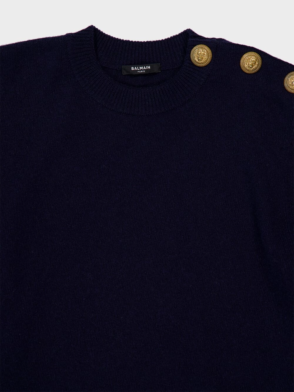 Navy Eco-Cashmere Knit Jumper