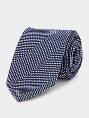 Navy Micro-Pattern Tie Suits Mens - men's suits outlet