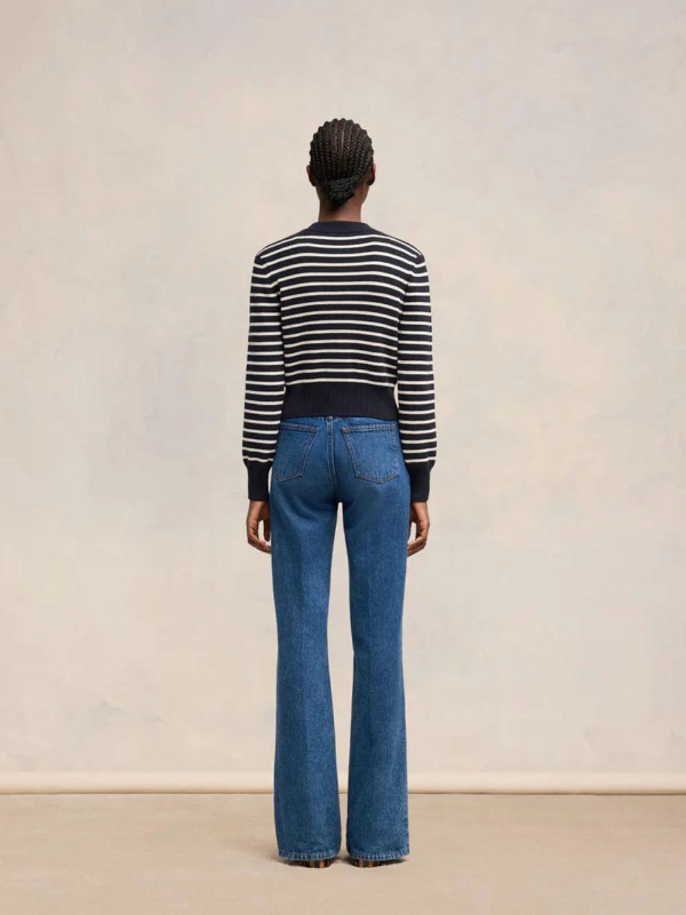 Navy Striped Sailor Cardigan