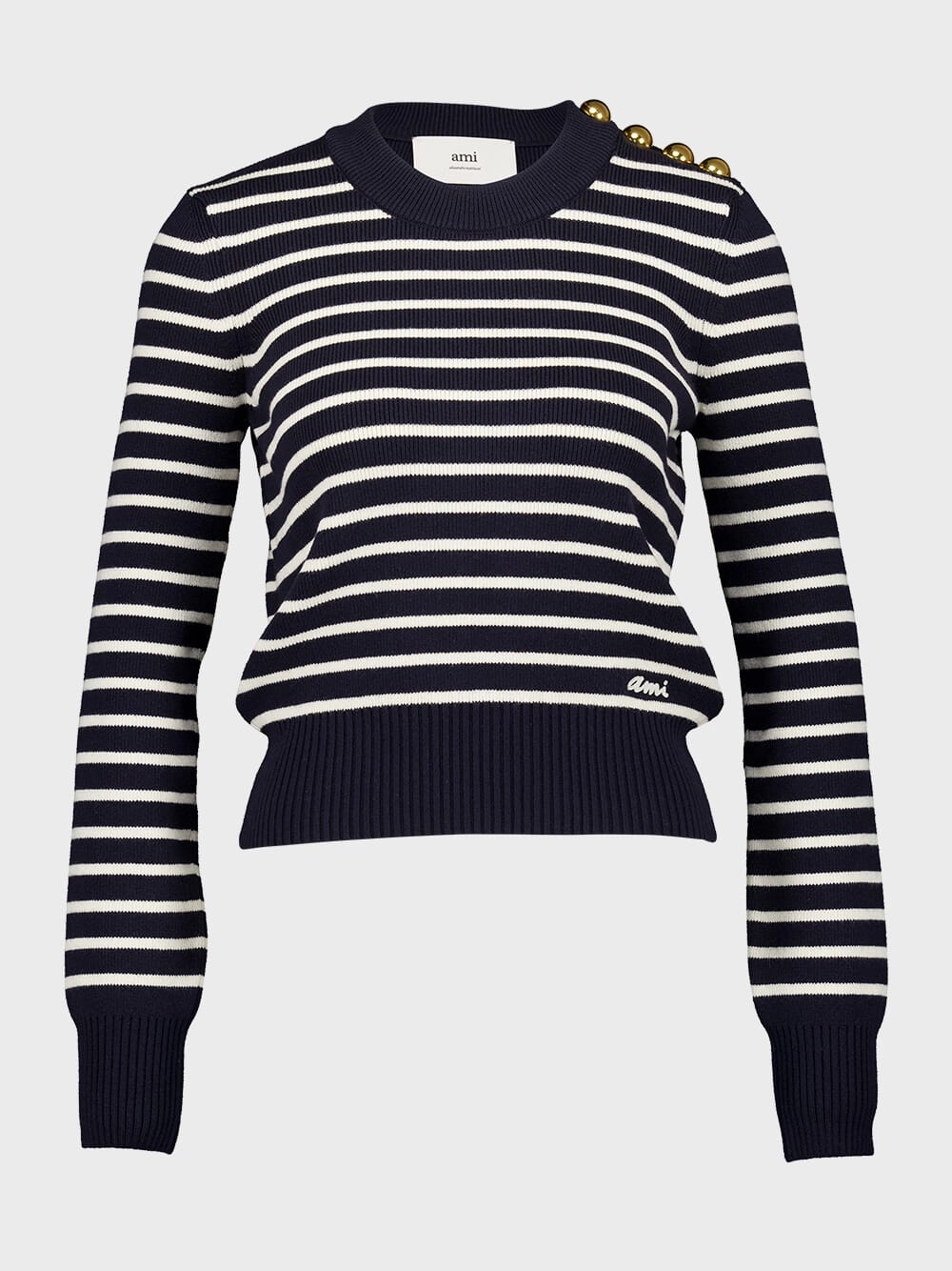 Navy Striped Sailor Sweater Knitwear Womens - women's knitwear cheap
