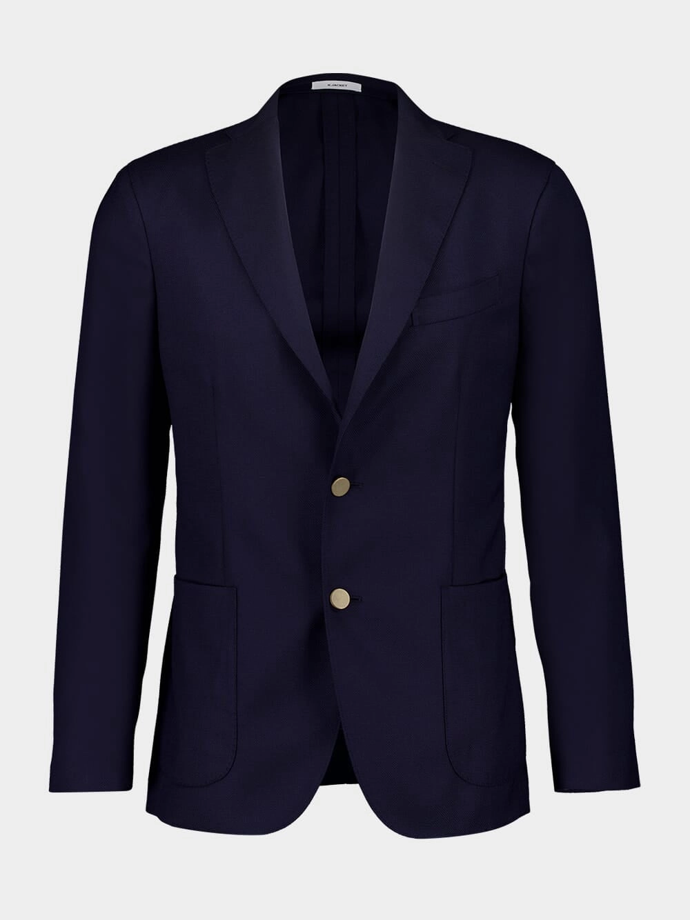 Navy Virgin Wool Two-Button Blazer Suits Mens - men's suits outlet