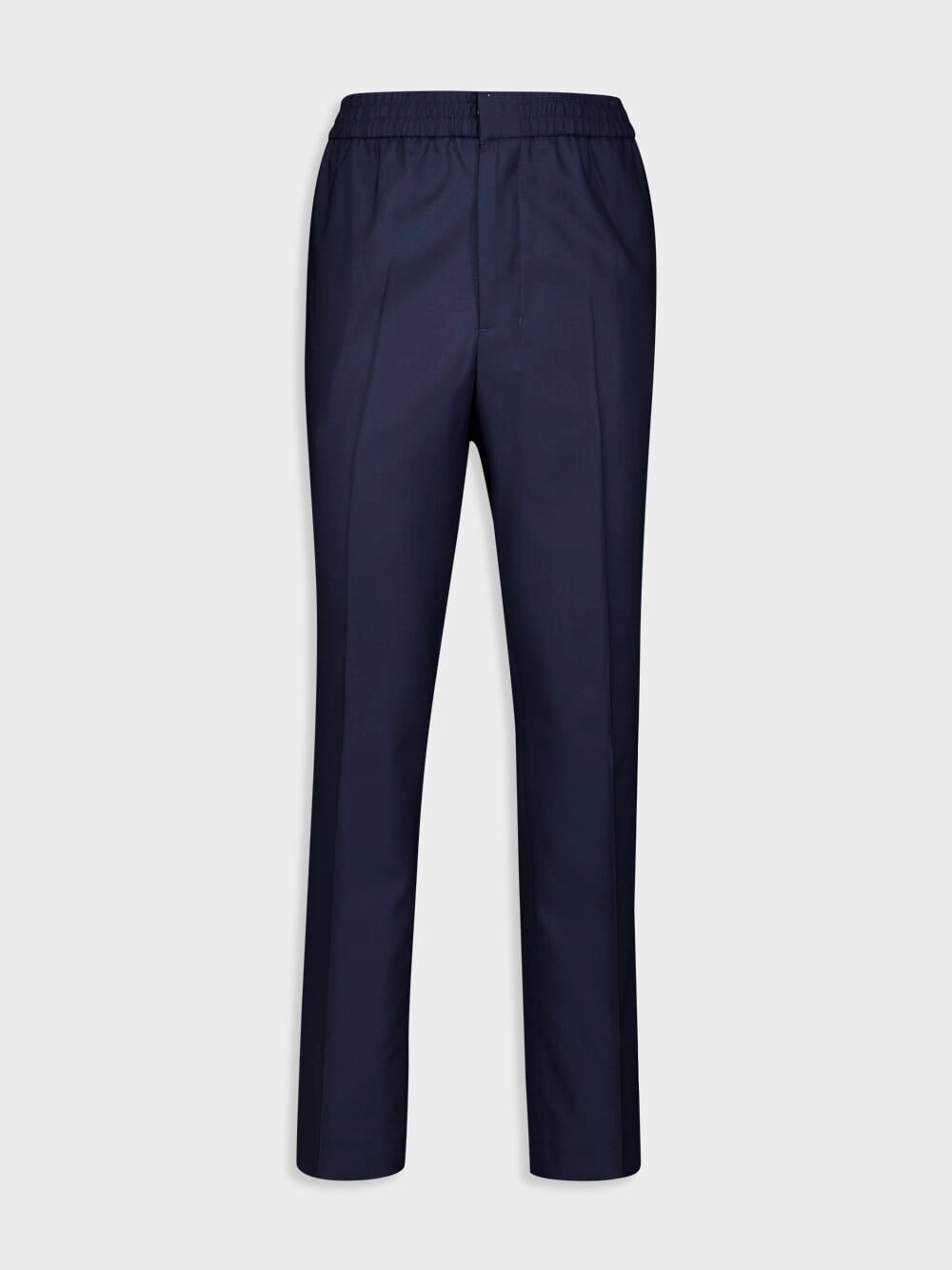 Navy Wool Elasticated Waist Trousers Suits Mens - men's suits outlet