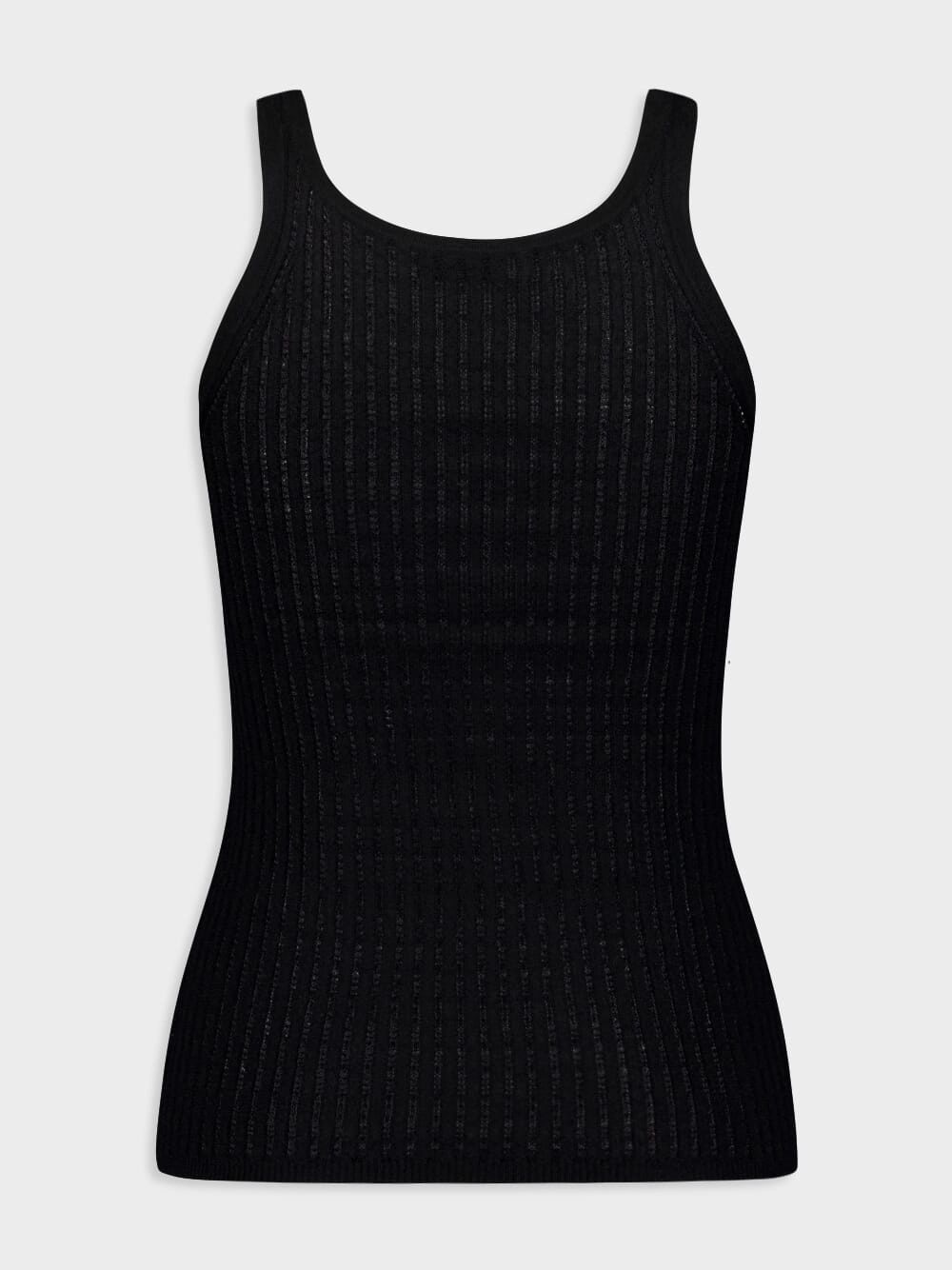 Nevin Pointelle-Knit Cashmere and Silk-Blend Tank