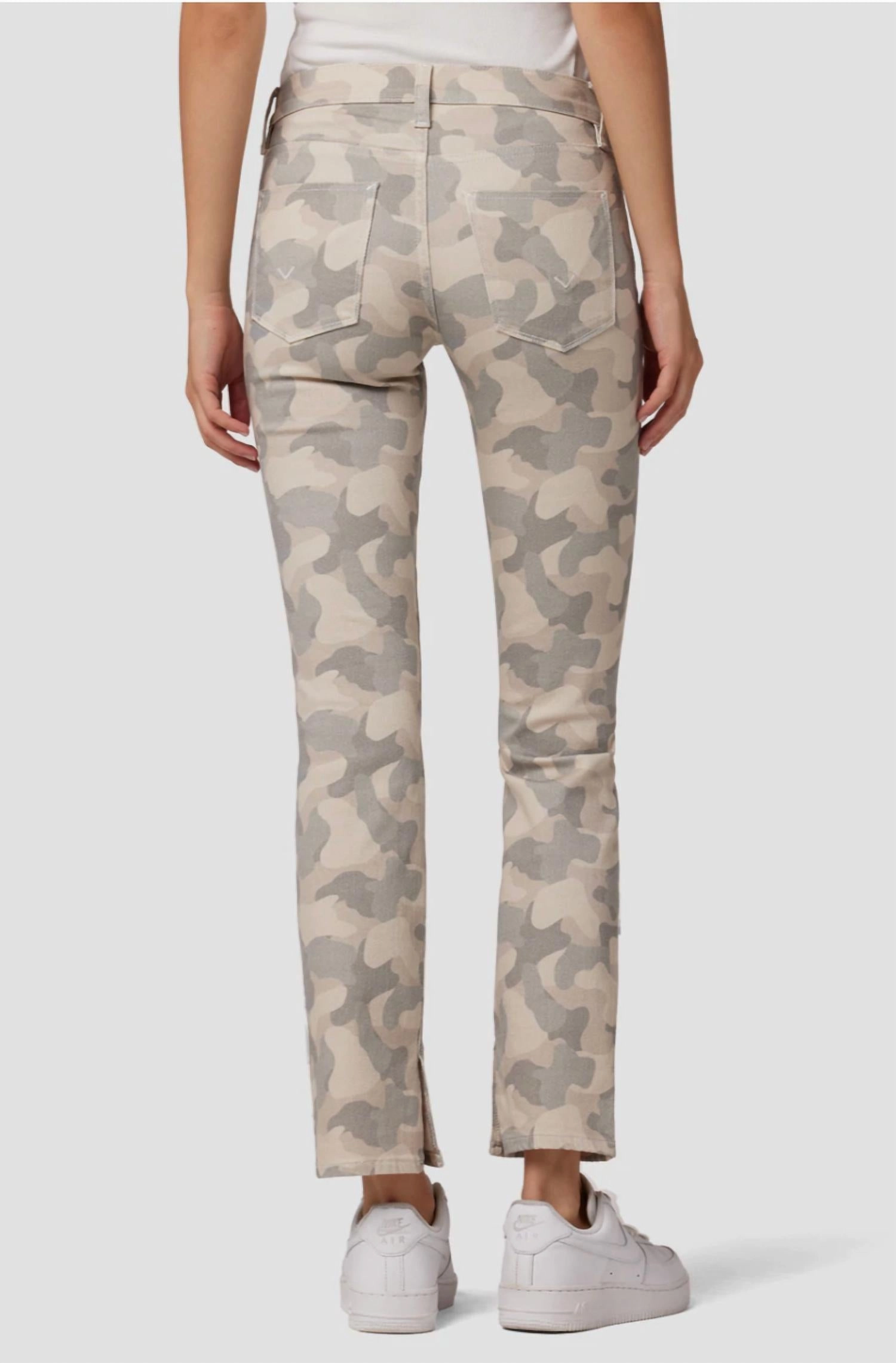 Nico Mid-Rise Straight Jean In Peyote Camo
