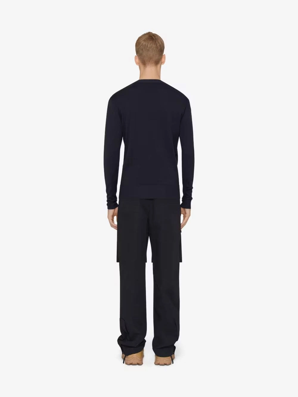 Night Blue Cotton and Silk Sweater