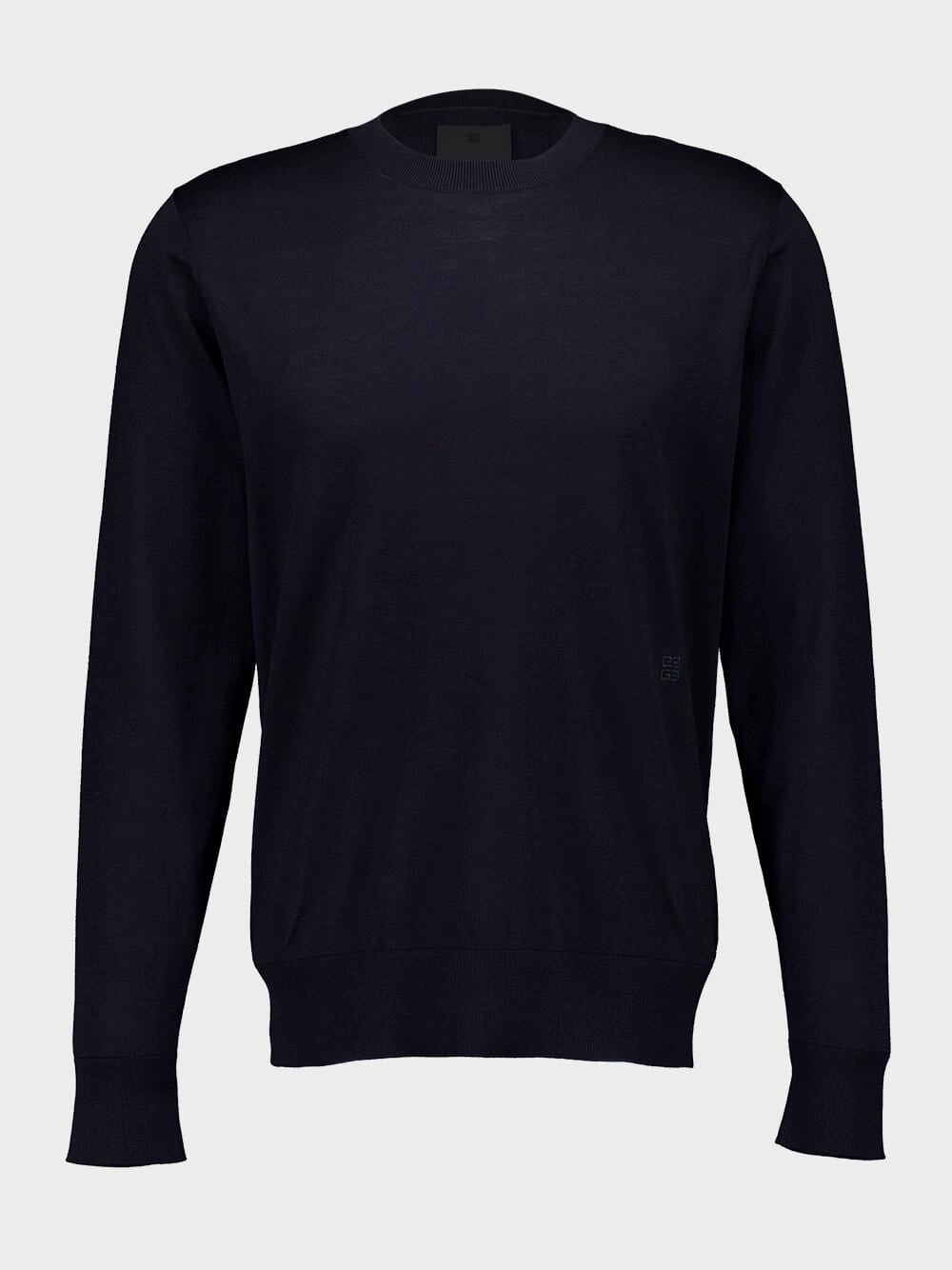 Night Blue Cotton and Silk Sweater