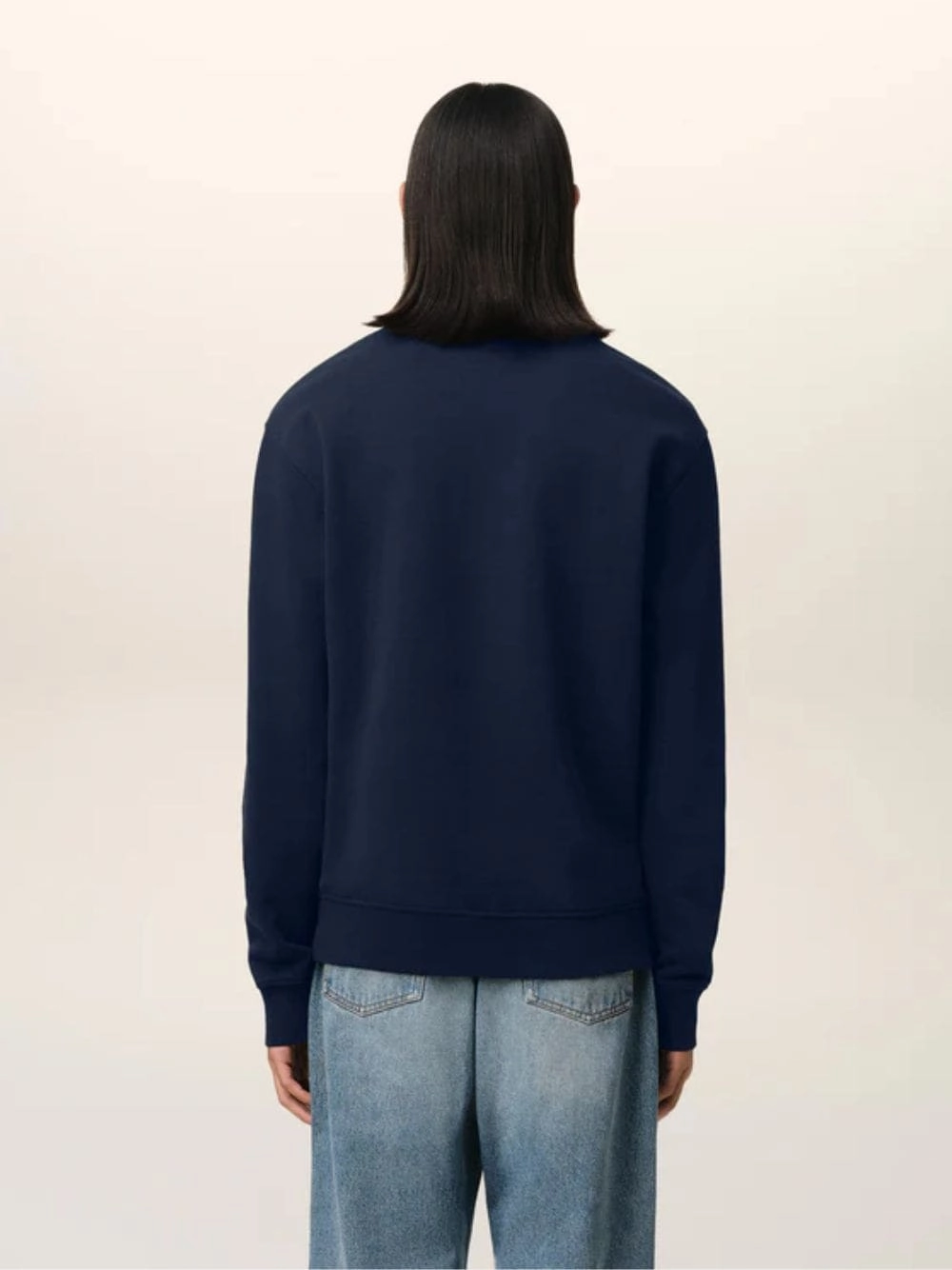Night Blue Cotton Sweatshirt