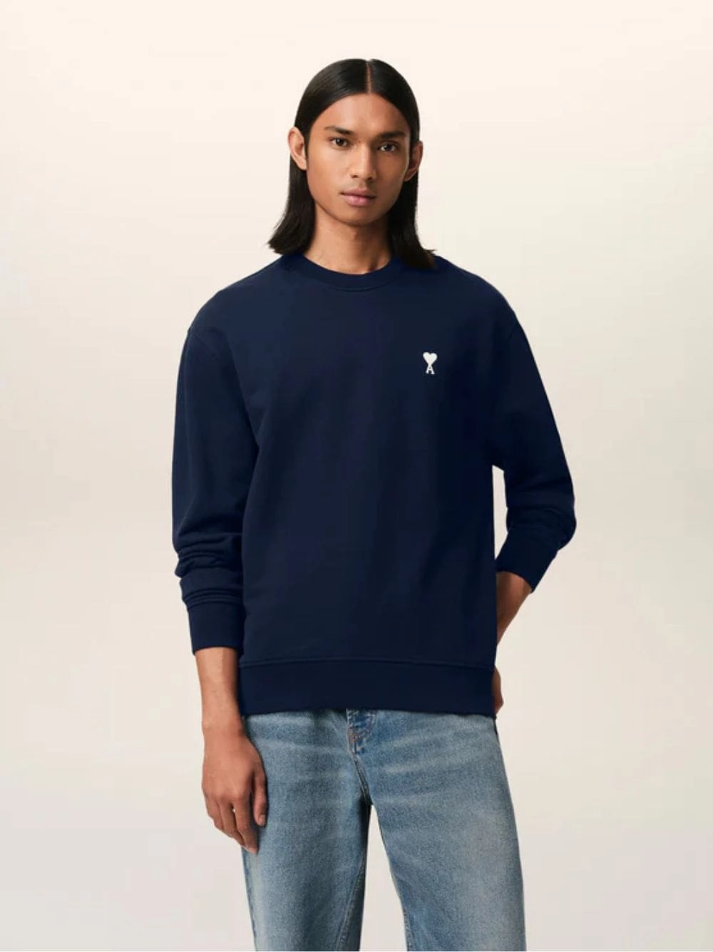 Night Blue Cotton Sweatshirt