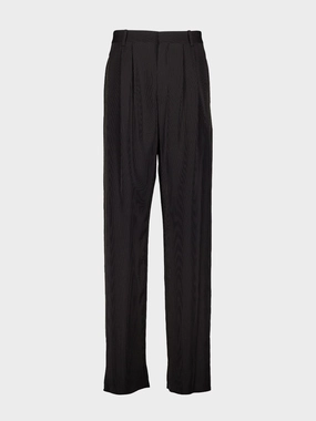 Noir et Craie Striped Baggy Canvas Pants Suits Mens - men's suits outlet