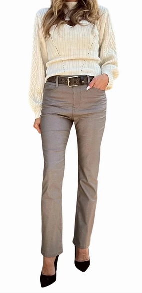 Novel Pant In Taupe Shimmer Bottoms Womens outlet online store