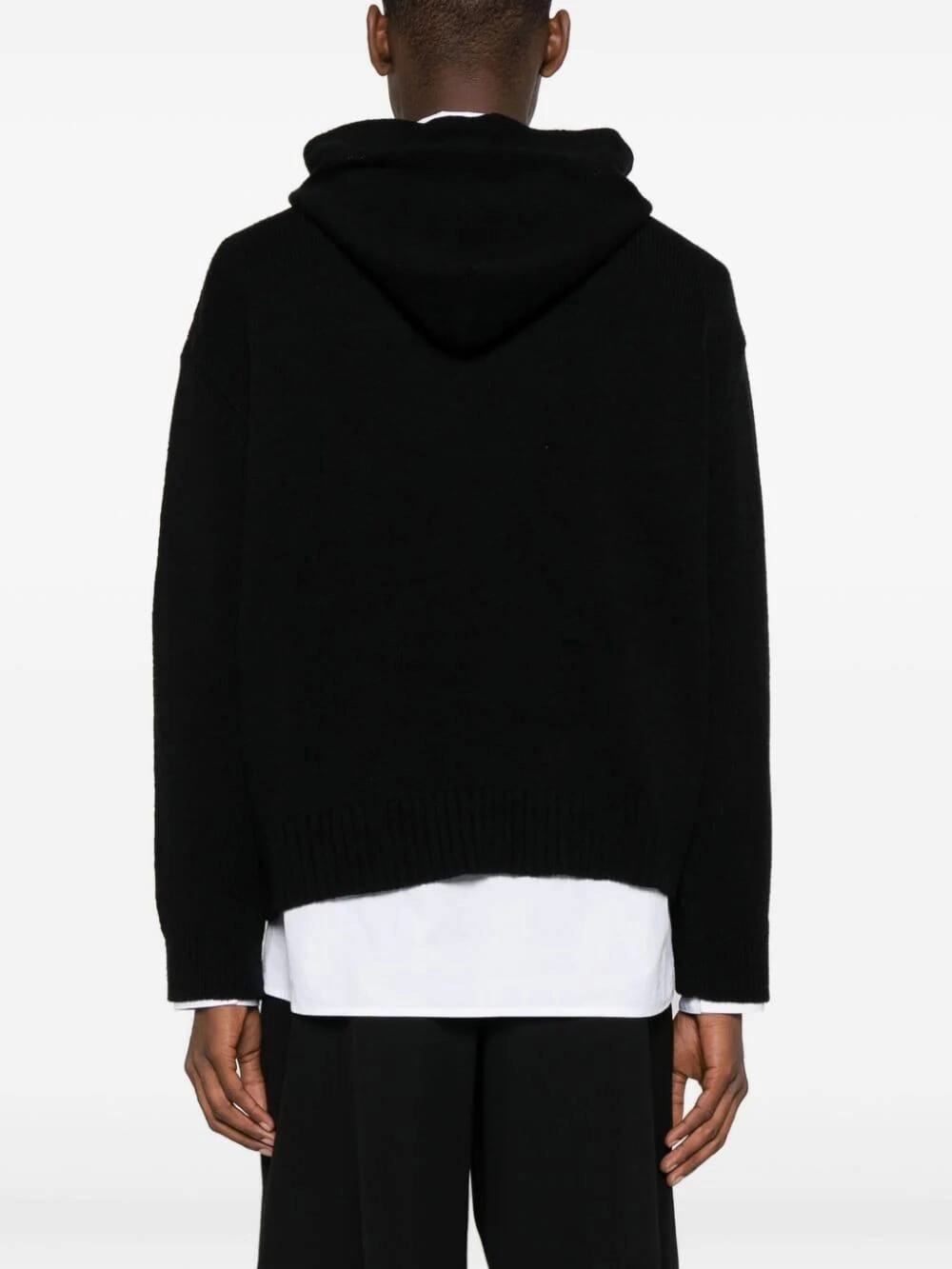 Number Motif Hooded Jumper